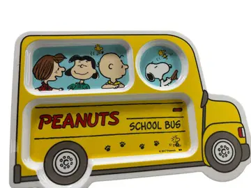PEANUTS (스누피) 스쿨버스 플레이트 3매 세트