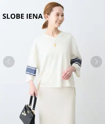 슬로브 이예나 SLOBE IENA 7부 소매 티셔츠 프리사이즈