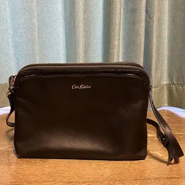 Cath Kidston 블랙 가죽 숄더백