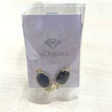 [ T ] inOrganic 이노가닉 귀걸이 스톤 블루 여성용