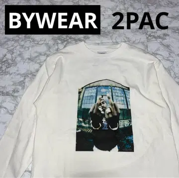 BYWEAR 2PAC 프린트 롱 티셔츠 M 사이즈