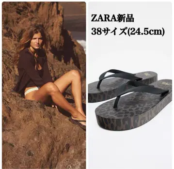 ZARA 애니멀 무늬 샌들 38 사이즈 (24.5cm) 택 포함 새상품