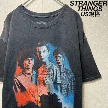 [ US 규격 ] 레어 STRANGER THINGS 티셔츠 블랙 M