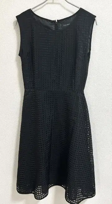 [미품] TALBOTS 탈봇 원피스 블랙 시어 소재 체크
