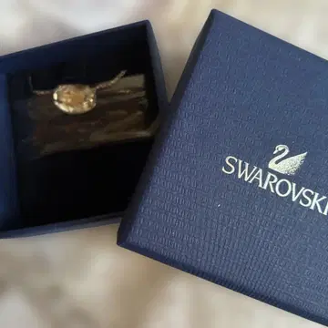 Swarovski 타원형 크리스탈 목걸이