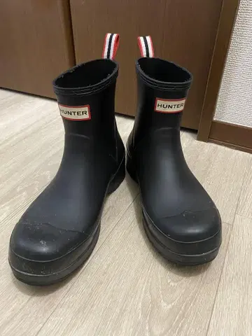 HUNTER 블랙 레인 부츠