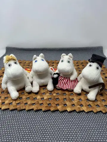 세키구치/Sekiguchi 무민 봉제인형 4개 세트