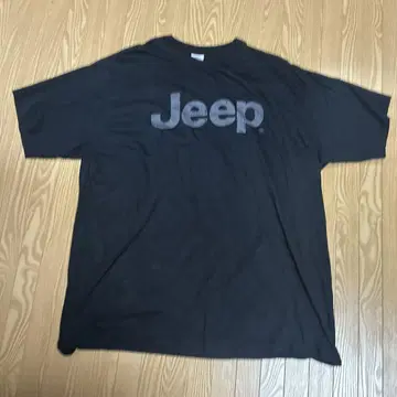 Jeep 기업 로고 반팔 티셔츠 블랙 2XL