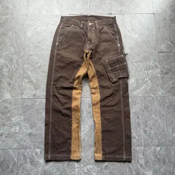 KOJIMA GENES OVER ALLS 바이컬러 페인터 데님 팬츠