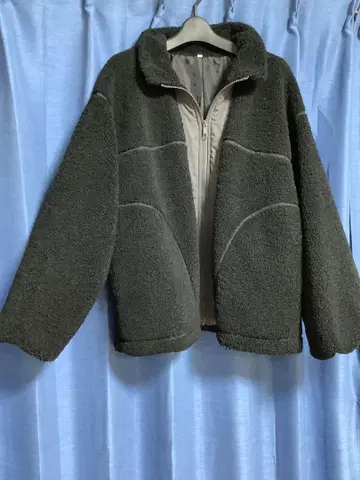 시마무라 모코모코 보아 자켓 블랙 LL