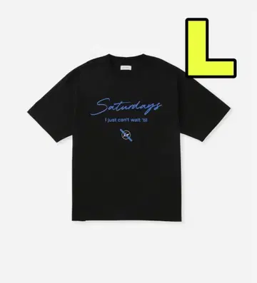 블랙 L FRAGMENT Saturdays NYC 티셔츠