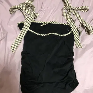 Alice check ribbon tops