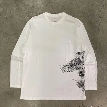 Y-3 GRAPHIC LONG SLEEVE TEE M IX0404