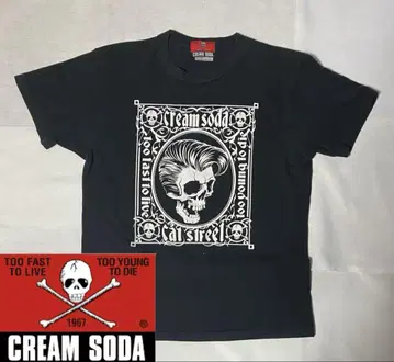 CREAM SODA 크림소다 스컬 리젠트 T셔츠 블랙