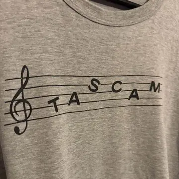 TASCAM 티셔츠 90년대 싱글 스티치 날염 프린트
