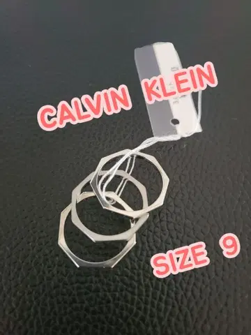 CALVIN KLEIN 3개 세트 반지 사이즈 9