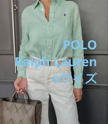 POLO 폴로 셔츠 블라우스 클래식 핏 린넨 셔츠 린넨 100%