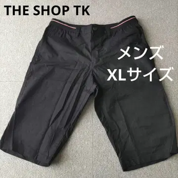 THE SHOP TK 하프 팬츠 XL 사이즈 남성용 무지 블랙