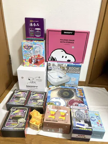 묶음 판매 식품 잡화 완구 약 13점 프라이스 스누피 푸우