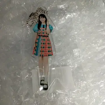 아크릴 키홀더 체크 무늬