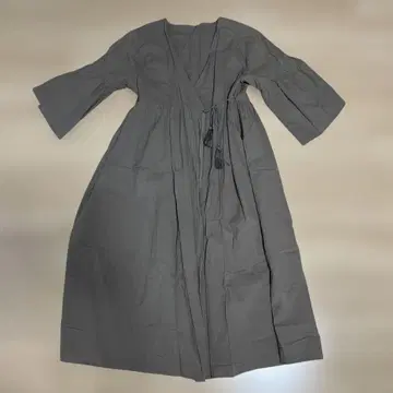 그레이 V넥 겉옷