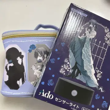 [ Ado ] 메이크업 가방 (보라색) 센서 라이트