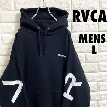 RVCA 루카 풀오버 후드티 속기모 빅 로고 남성용 L 사이즈