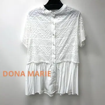 DONA MARIE 레이스 셔츠 화이트