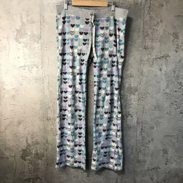 Y5480 구제 패턴 팬츠 파자마 팬츠 그레이 90s Y2K