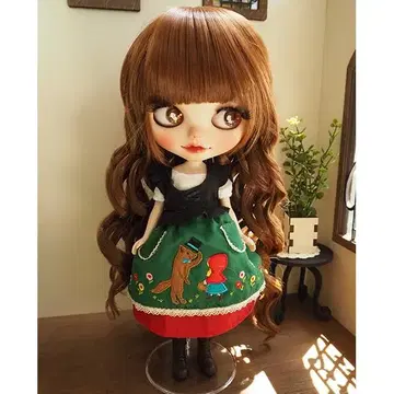네오 브라이스 가발 솜털 머메이드 쇼콜라 브라운 10인치