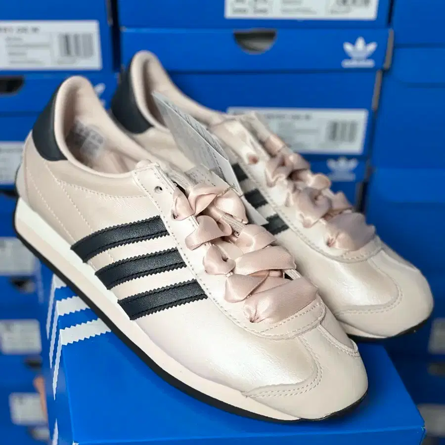 240 Adidas Ribbon Light Pink Sneakers ID1416 (Domestic Release)