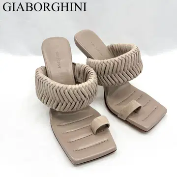 [새상품급] GIABORGHINI 뮬 샌들 가죽 ROSIE 고급