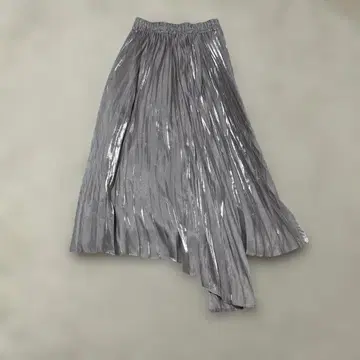 HARE 레이어드 플리츠 스커트 광택