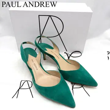 PAUL ANDREW 뮬 샌들 에메랄드 슬링백 펌프스