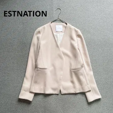컨디션 최상 ESTNATION 트리아세 더블 크로스 노카라 자켓