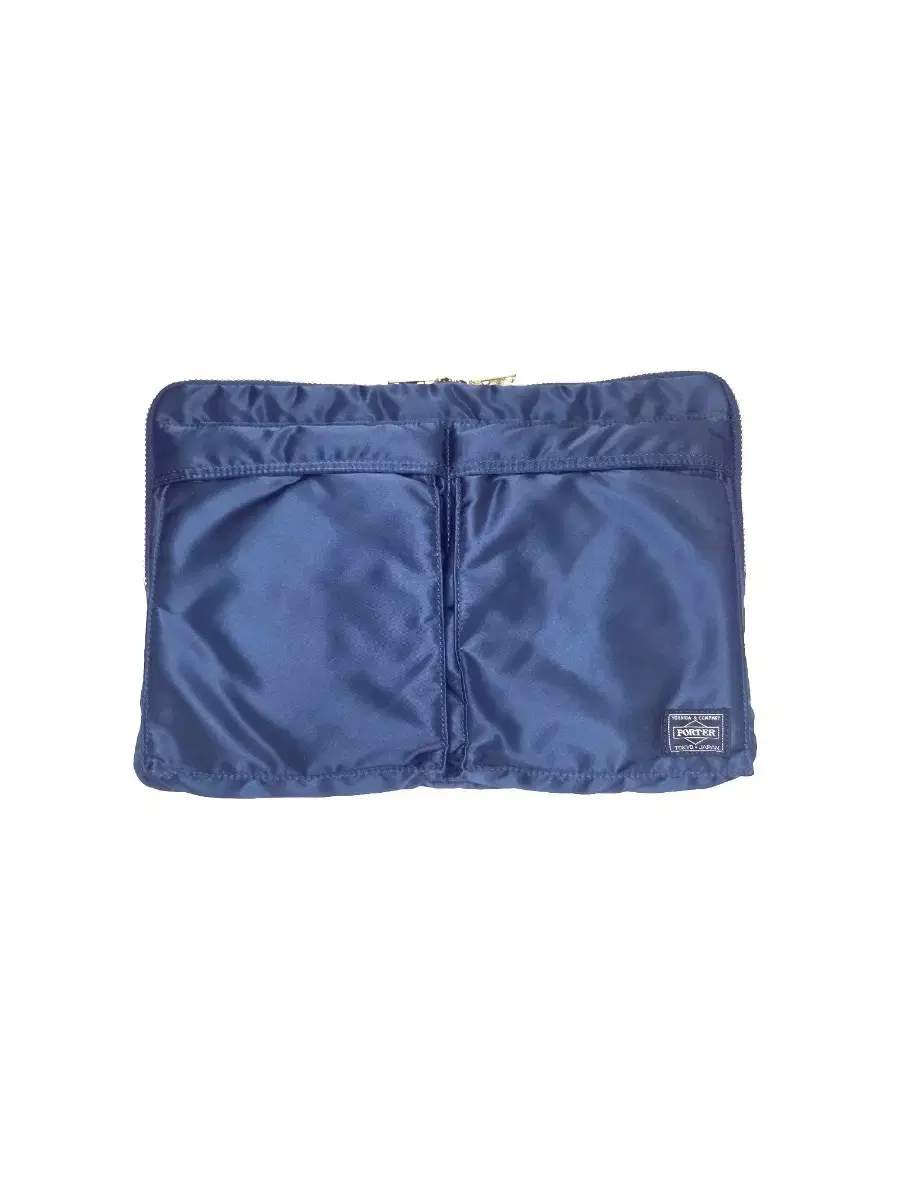 Yoshida Porter Tanker Document Case Iron Blue Clutch