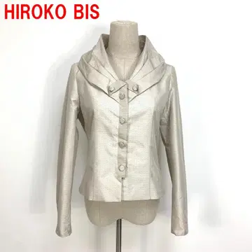 A6704 히로코비스 히로코코시노 자켓 빅 옷깃 베이지 9