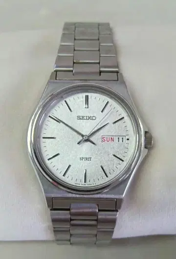 세이코 스피릿 손목시계 SEIKO SPIRIT 실버 쿼츠 데이