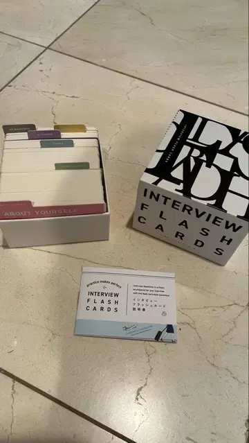 인터뷰 플래시 카드/INTERVIEW FLASH CARDS