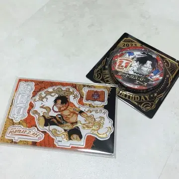 ONEPIECE 원피스 에이스 생일 캔뱃지 디오라마 피규어