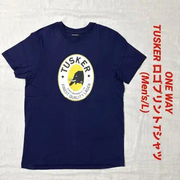 [ ONE WAY ] TUSKER 로고 남성용 T셔츠 (Men's/L)