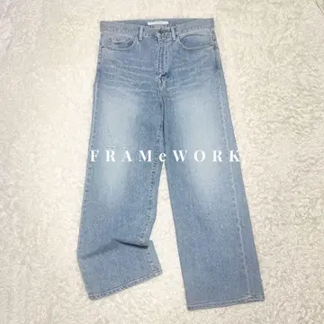 24년 FRAMeWORK 베스트셀러 데님 스트레이트 팬츠 정가 2.1