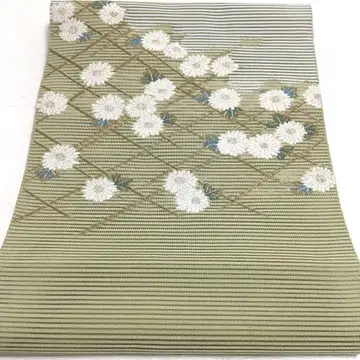 a589 순수 실크 여름용 나고야 오비 마쓰바 금실 기모노