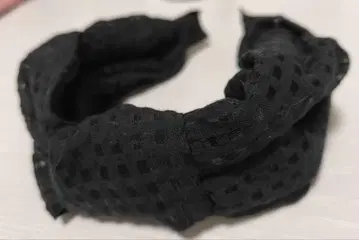 CA4LA 블랙 리본 머리띠 헤어밴드