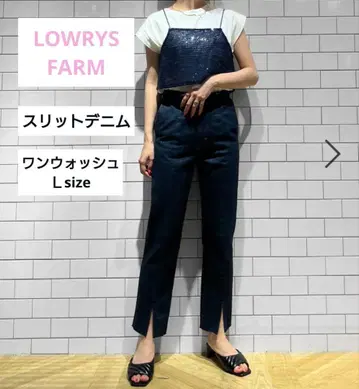 LOWRYS FARM 슬릿 데님 L size