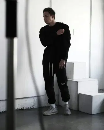 PVOT 오버사이즈 롱 슬리브 티셔츠 3XL 블랙