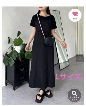 Proz Veil 프론트 리본 뷔스티에 도킹 원피스 L 사이즈