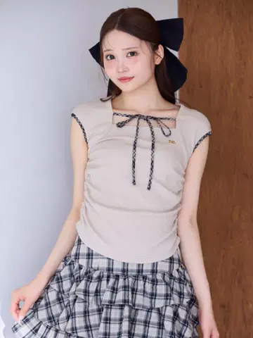 AnMILL 파이핑 리본 리브 TP 베이지