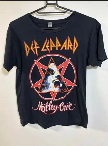 데프 파레이드/머틀리 크루 월드 투어 G T셔츠 L 사이즈 블랙