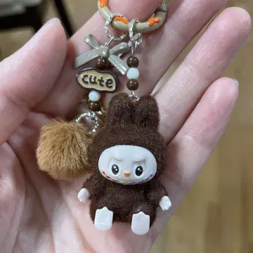 라부부 Labubu 키링 브라운 대인기 귀여움